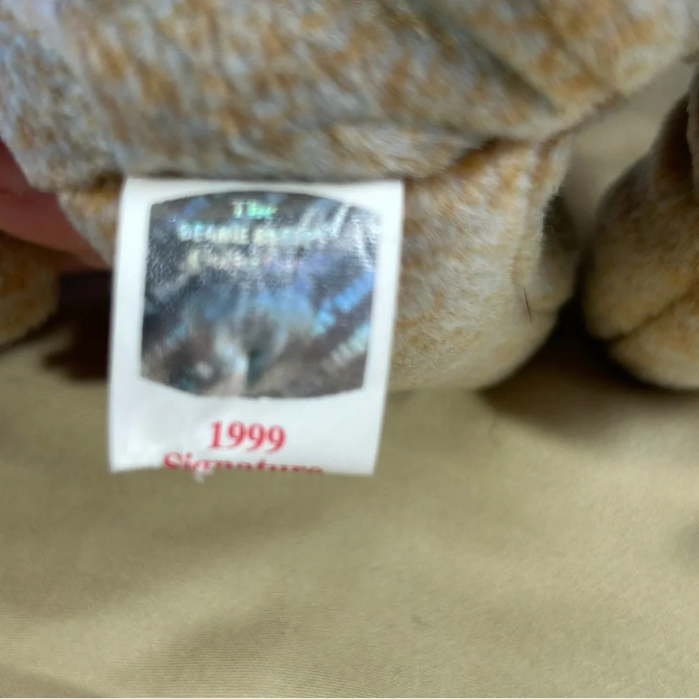 TY Original Beanie Baby 1999 Signature Bear with Tags